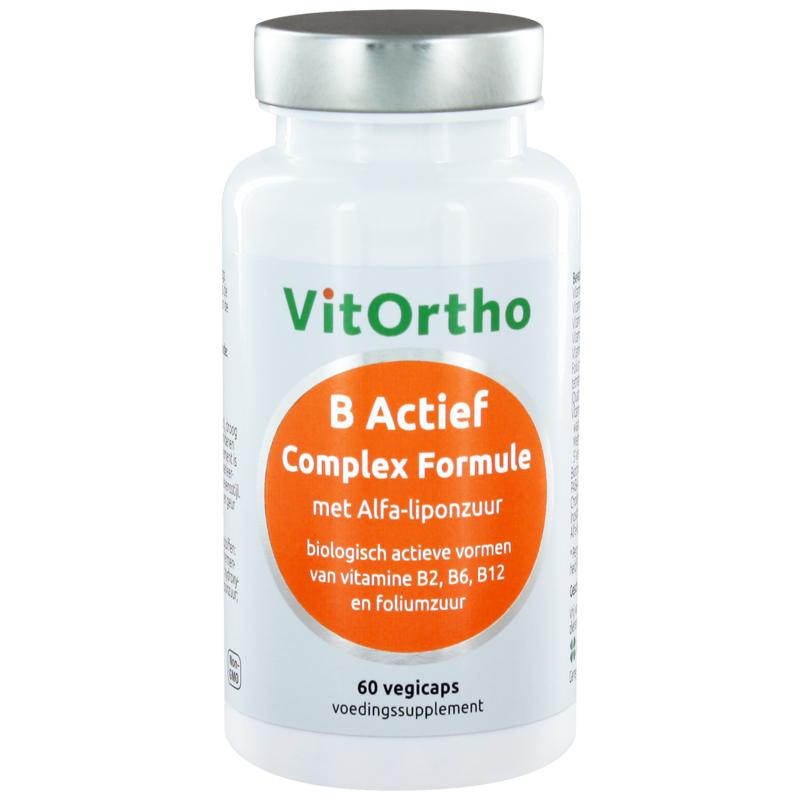 Tienerjaren bitter Pakistan VitOrtho Vitamine B Complex (60 capsules) | Volledig B-spectrum
