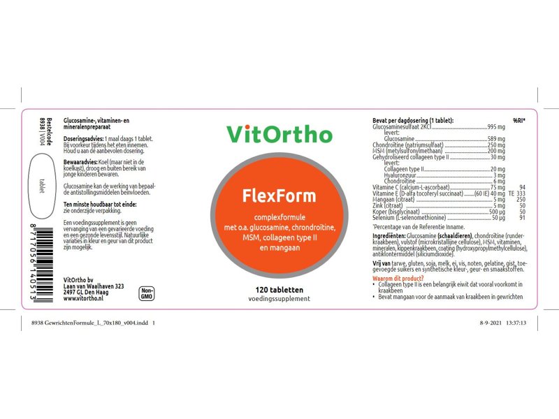 Etiket Vitortho FlexForm