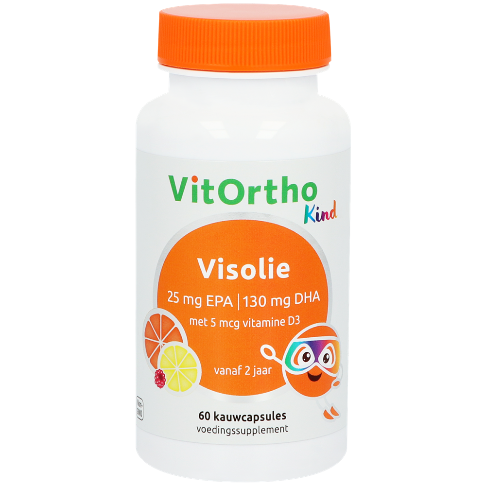 Erfgenaam Ten einde raad Competitief Vitortho Visolie kind | 25 mg EPA & 130 mg DHA!