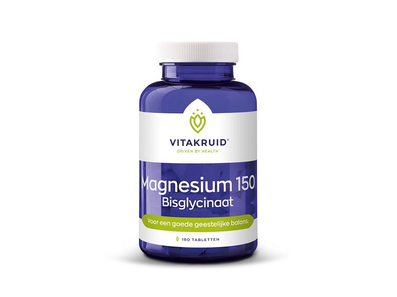 Vitakruid Magnesium bisglycinaat 180 tabletten