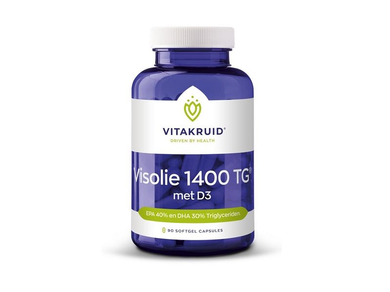 Vitakruid Visolie 1400 TG met D3 (90 CAPSULES)